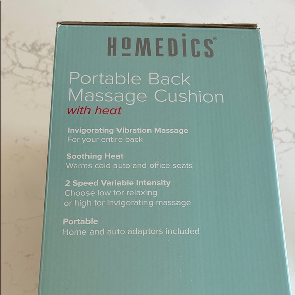 Homedics Gray Portable Back Massage Cushion with Heat - Picture 4 of 4